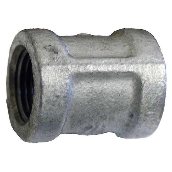 Jones Stephens 1-1/4in. Galvanized Iron Coupling, Banded G1650215 - main